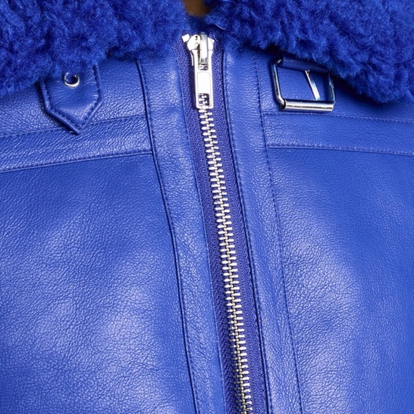 STAND STUDIO Lorelle Jacket Electric Blue US Size 6 NWT $695 - Picture 10 of 14